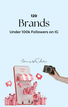 Load image into Gallery viewer, 120 Random Brands Email List (Under 100k followers on IG)

